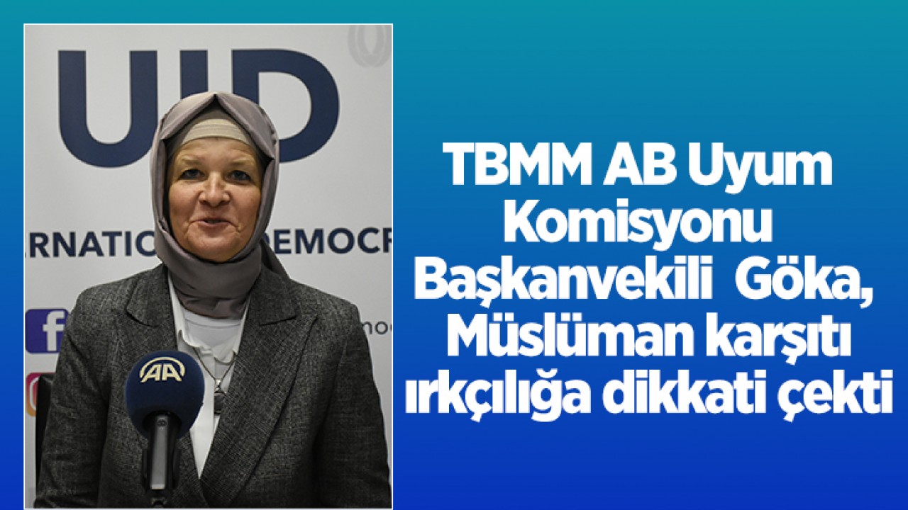 TBMM AB Uyum Komisyonu Başkanvekili Göka, Müslüman karşıtı ırkçılığa dikkati çekti