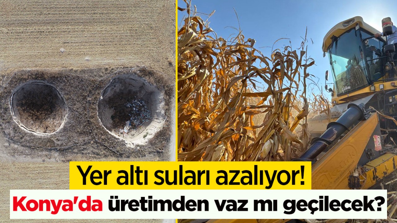 Yer altı suları azalıyor! Konya'da üretimden vaz mı geçilecek?