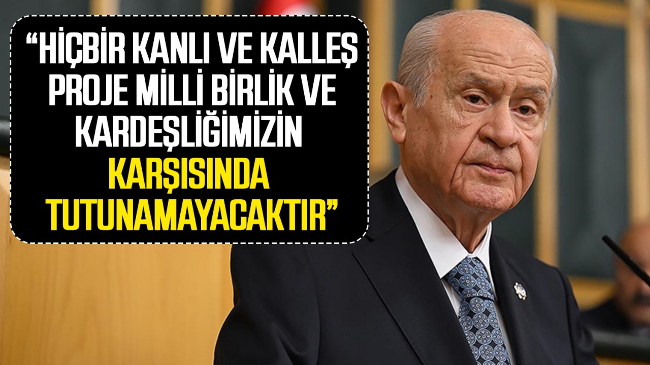 Devlet Bahçeli’den TUSAŞ saldırısı açıklaması