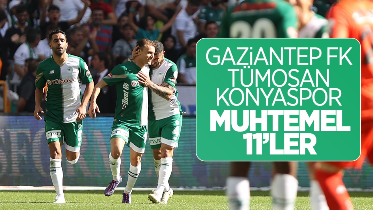 Gaziantep’te puan avı: Gaziantep FK - TÜMOSAN Konyaspor muhtemel 11'ler