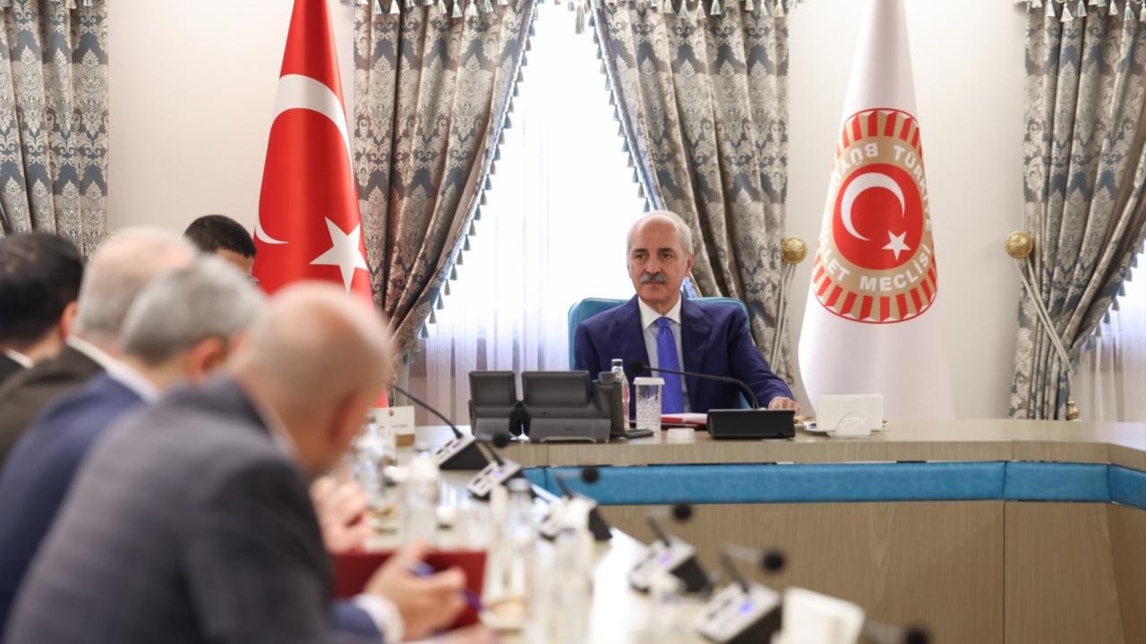 TBMM Başkanı Kurtulmuş, Parlamenterler Arası Kudüs ve Filistin Platformu üyelerini kabul etti