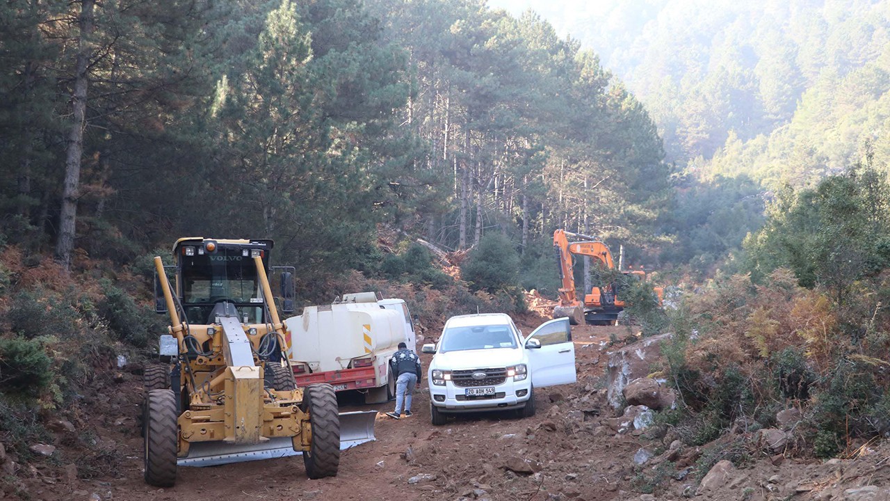 Denizli'de orman yangını 5'inci gününde