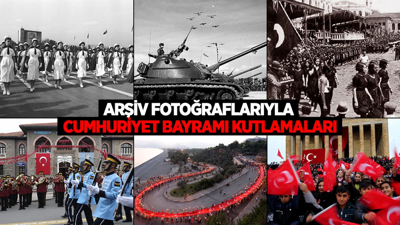 Arşiv fotoğraflarıyla Cumhuriyet Bayramı kutlamaları