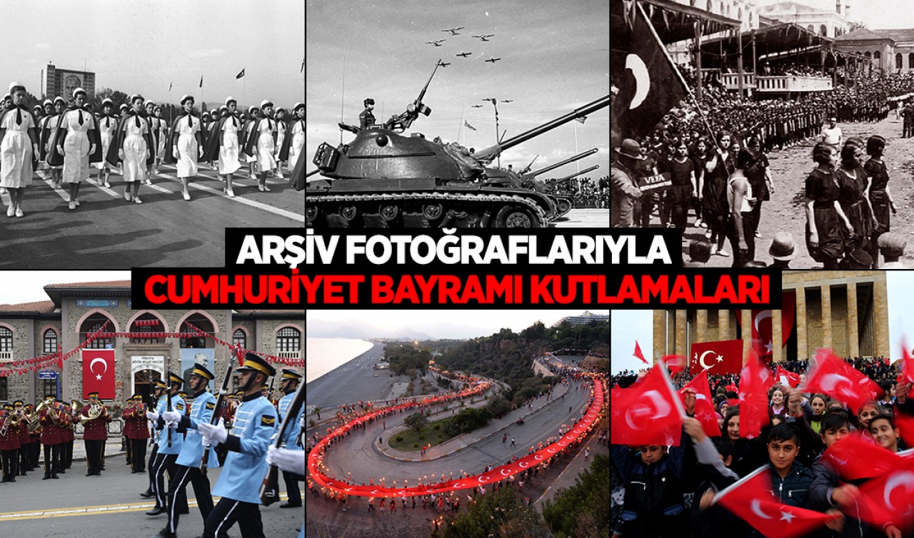 Arşiv fotoğraflarıyla Cumhuriyet Bayramı kutlamaları