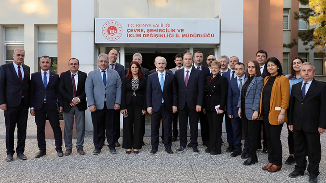 Konya Valisi Akın, Çevre, Şehircilik ve İklim Değişikliği İl Müdürlüğünü ziyaret etti