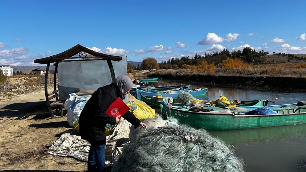 Beyşehir Gölü’ndeki su ürünleri denetimlerle korunuyor