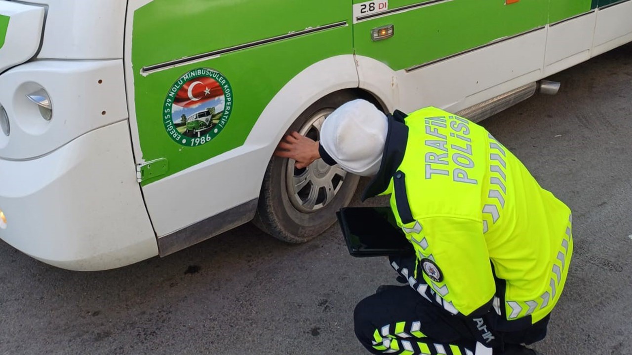 Ereğli’de kış lastiği denetimi yapıldı