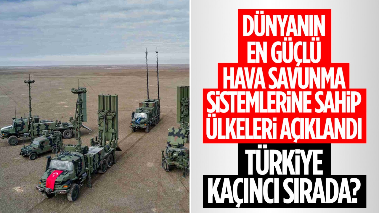 Dünyanın en güçlü hava savunma sistemlerine sahip ülkeleri açıklandı: Türkiye kaçıncı sırada?