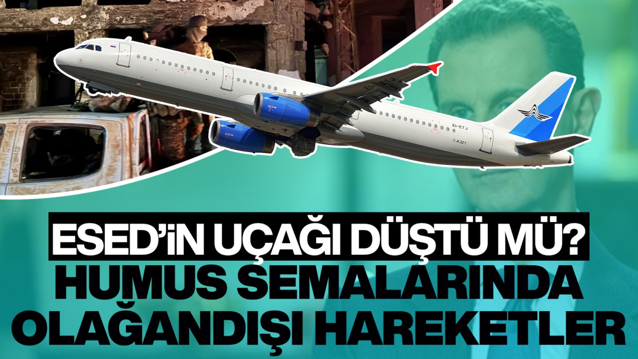 Beşşar Esad'ın uçağı düştü mü? Humus semalarında olağandışı hareketler!