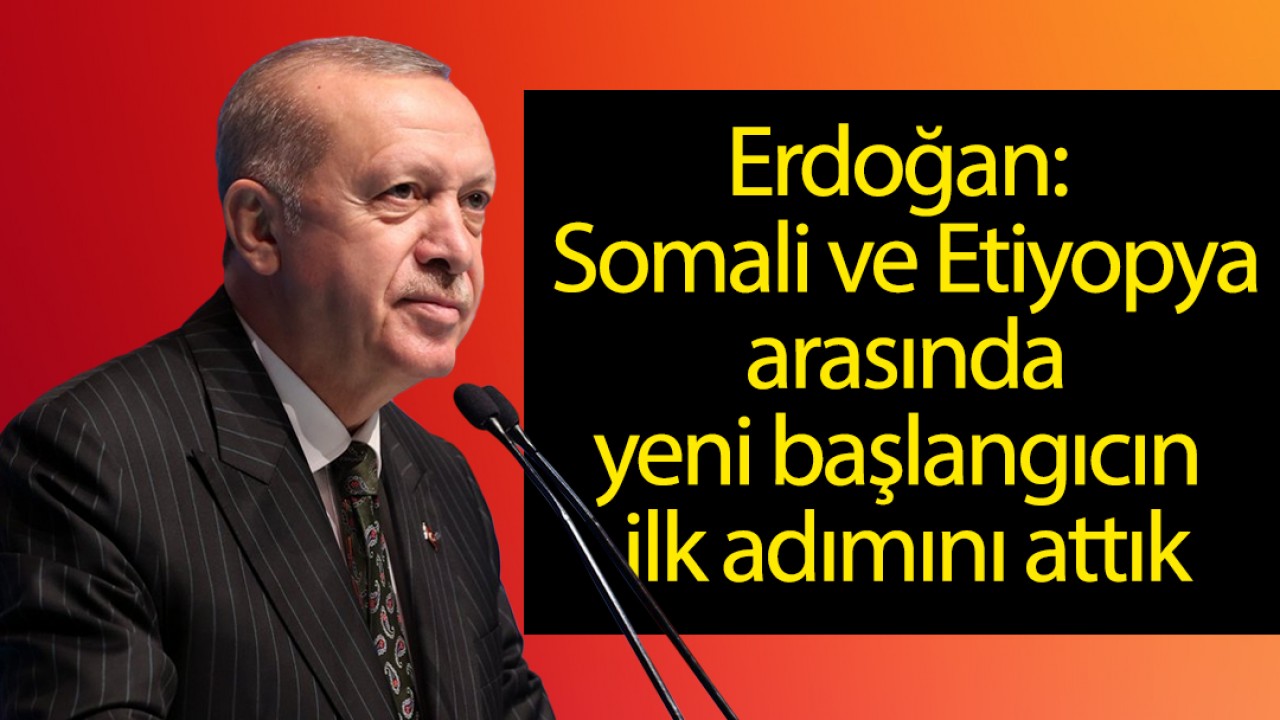 Erdoğan: Somali ve Etiyopya arasında yeni başlangıcın ilk adımını attık