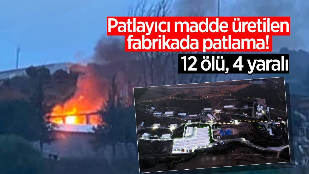 Patlayıcı madde üretilen fabrikada patlama! 12 ölü, 4 yaralı