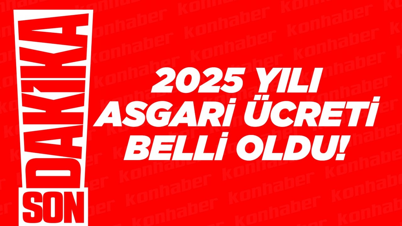 2025 yılı asgari ücreti belli oldu