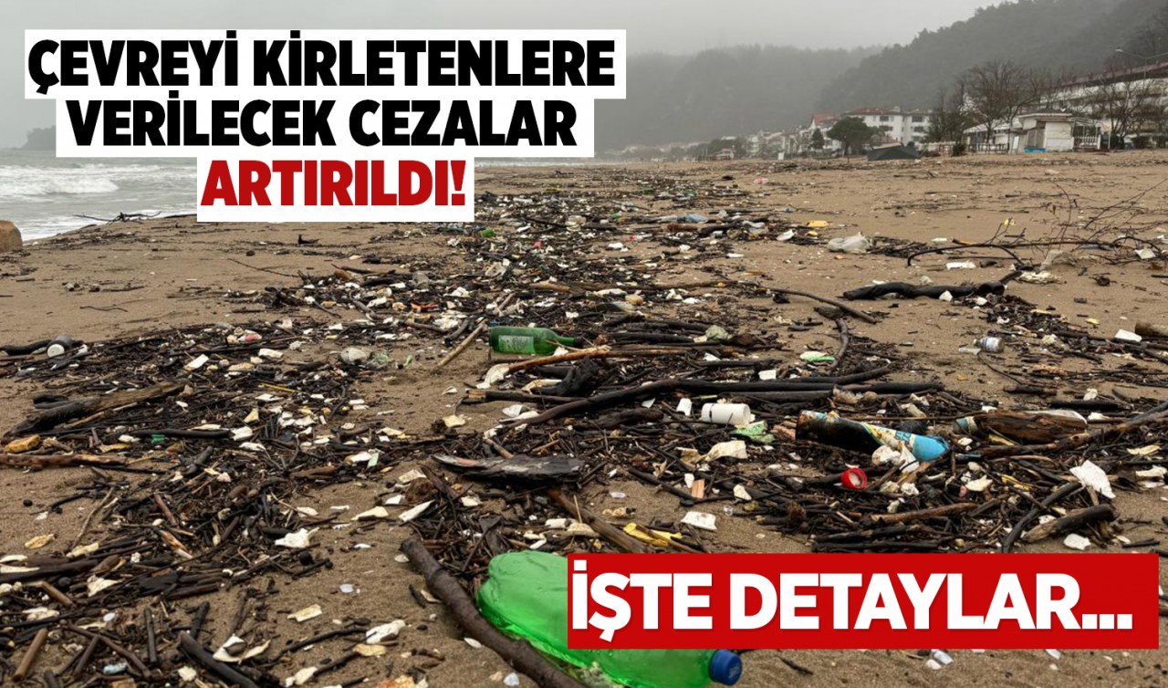 Çevreyi kirletenlere verilecek cezalar artırıldı! İşte detaylar...