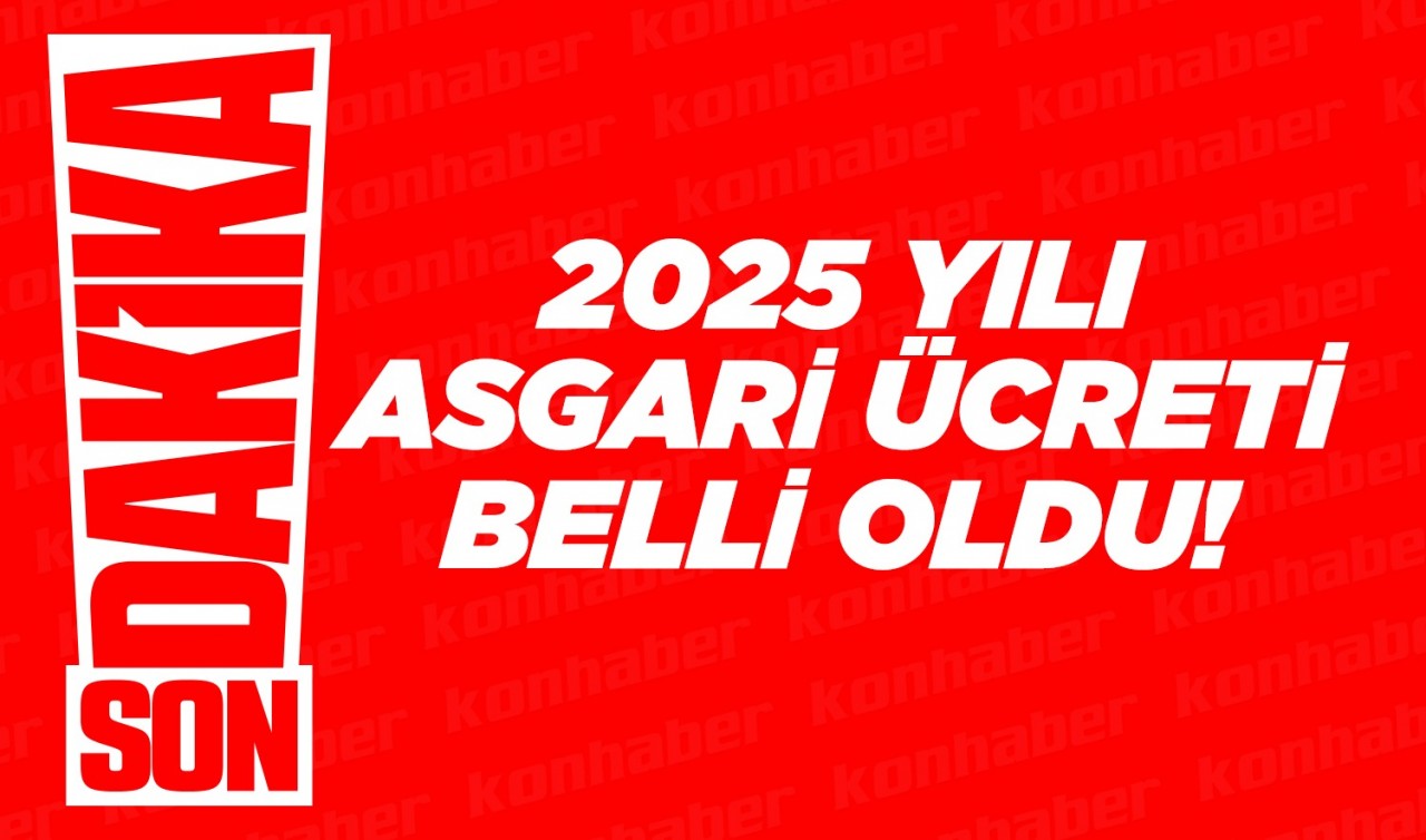 2025 yılı asgari ücreti belli oldu