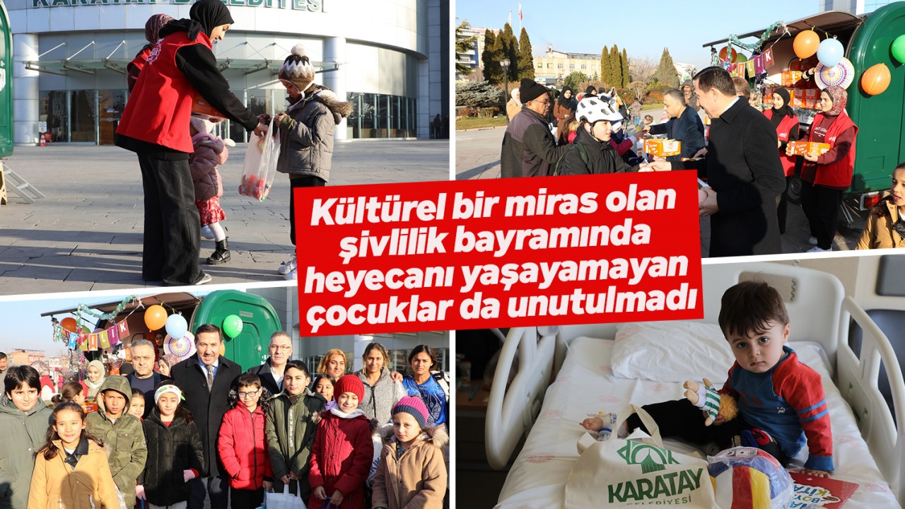 Kültürel bir miras olan şivlilik bayramında heyecanı yaşayamayan çocuklar da unutulmadı