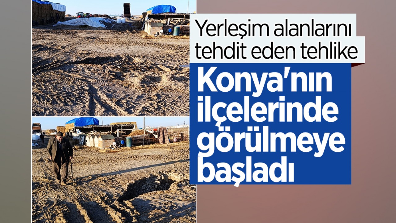 Konya'da yerleşim alanlarını tehdit eden tehlike! Bazı ilçelerde görülmeye başladı