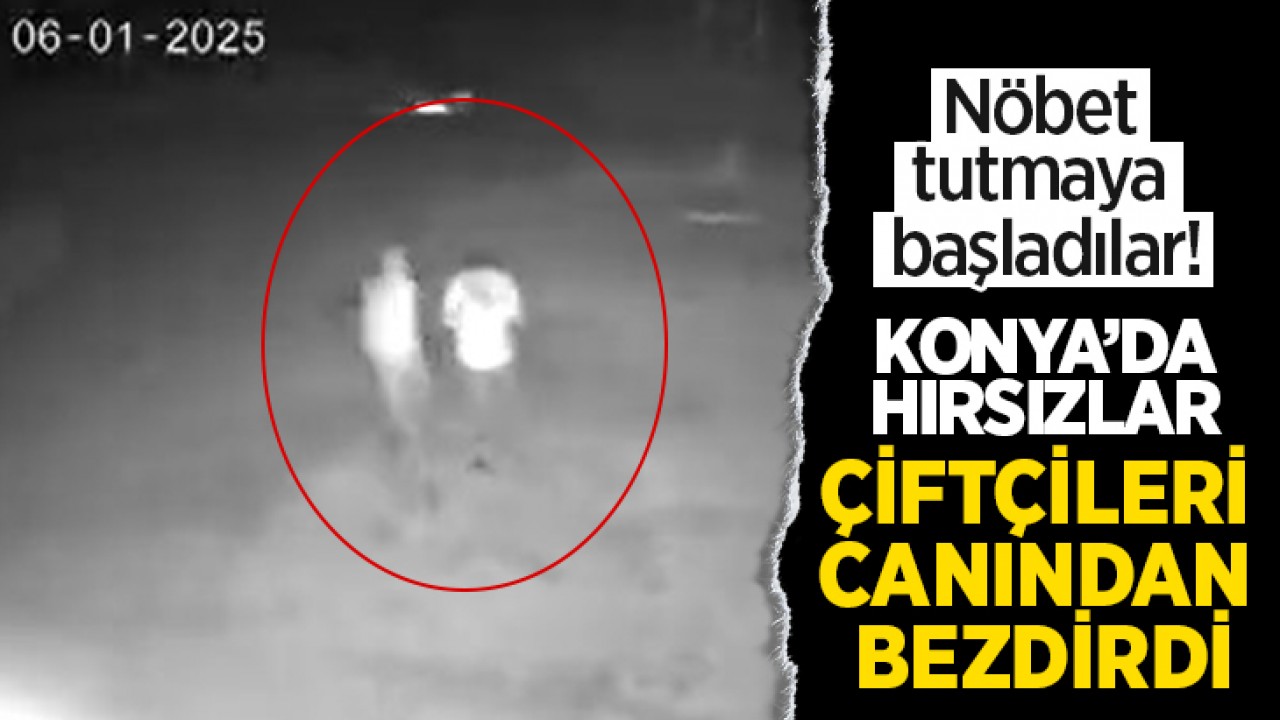 Nöbet tutmaya başladılar! Konya’da hırsızlar çiftçileri canından bezdirdi