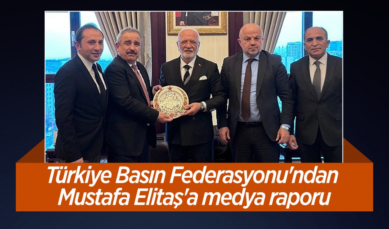 Türkiye Basın Federasyonu'ndan Mustafa Elitaş'a medya raporu