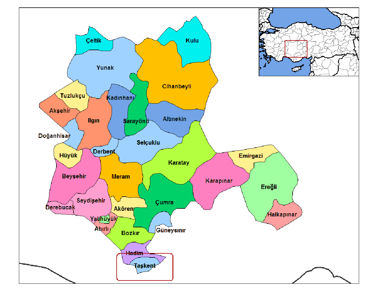 Konya taşkent ilçesi